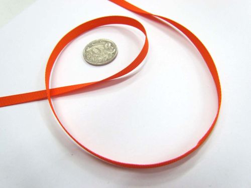 Grosgrain Ribbon 6mm- Orange