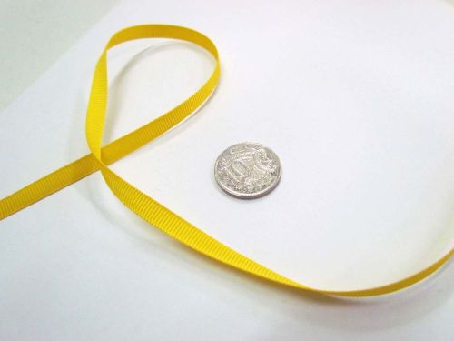 Grosgrain Ribbon 6mm- Yellow