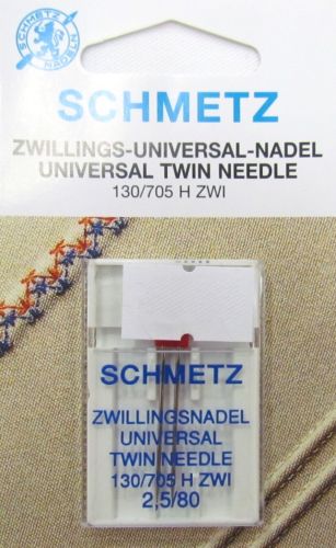 Schmetz Universal Twin Needle 2,5/80