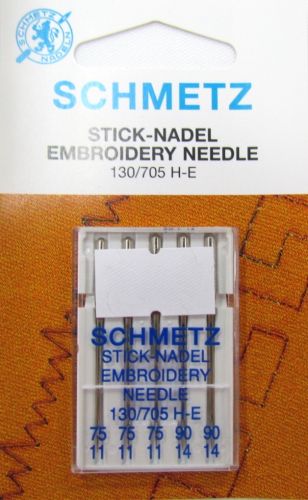 Schmetz Embroidery Needles- Multi