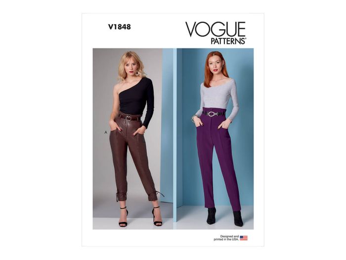 Vogue Pattern V1848 Misses and Misses Petite Pants Size B5 8 10 12 14 16