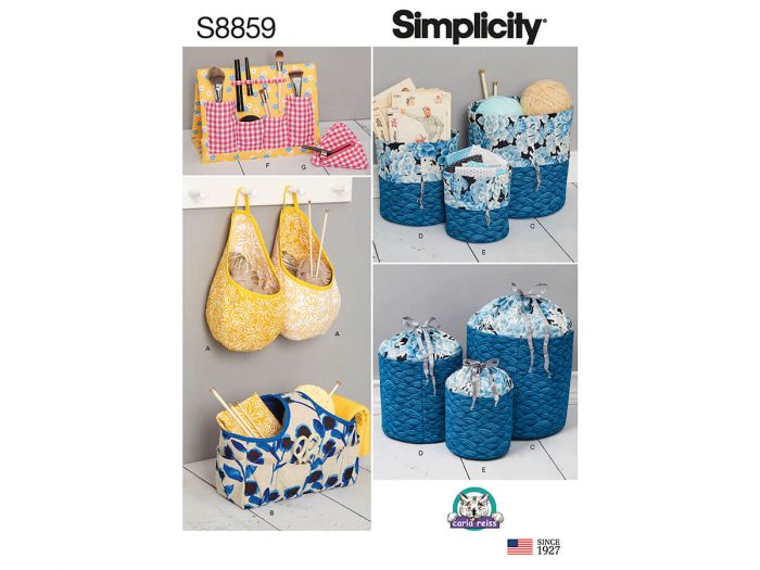 Simplicity Pattern S8859 Organizers- Size OS (ONE SIZE