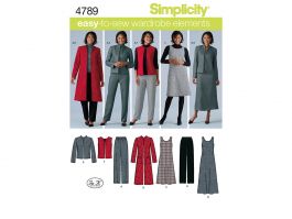 Simplicity Sewing Pattern 4789 Miss/Plus Size Sportswear, AA  (10-12-14-16-18)