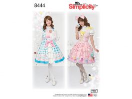 Simplicity Pattern S8444 Women's Lolita Costume- Size D5 (4-6-8-10