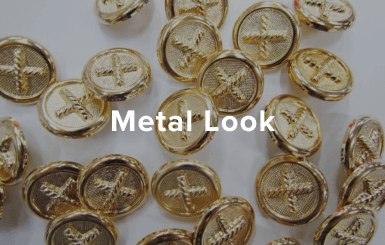 Metal look buttons